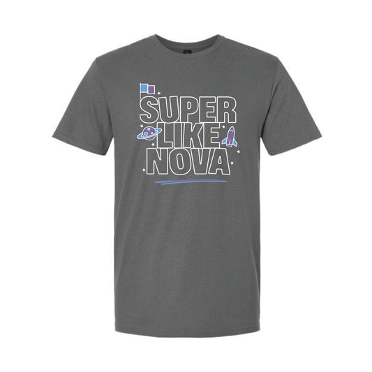 The Nova Outline | Adult Charcoal Tee