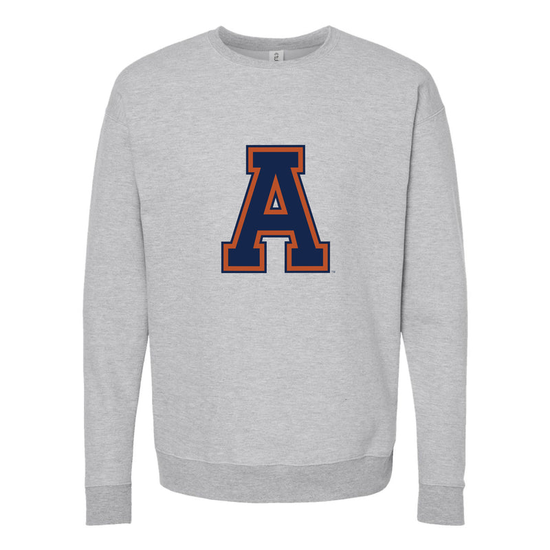 The Old School Auburn A | Heather Grey Sweatshirt