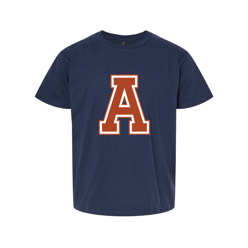 The Old School Auburn A | Youth Navy Tee