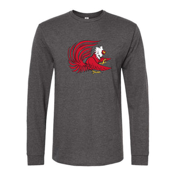 The Old School Gamecocks | Heather Charcoal Long Sleeve