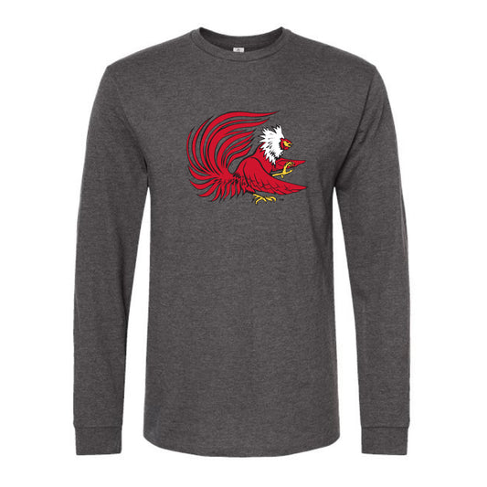 The Old School Gamecocks | Heather Charcoal Long Sleeve