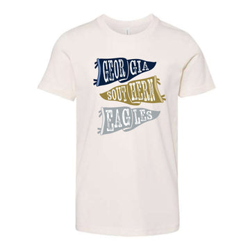 The Ole Georgia Southern Flags | Youth Natural Tee