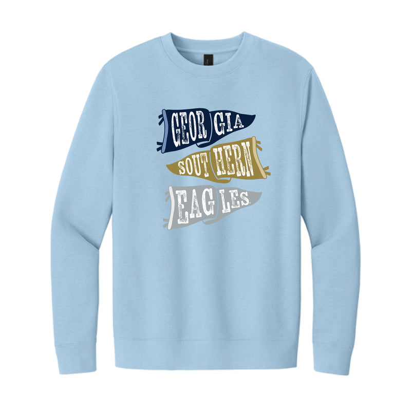 The Ole Georgia Southern Flags | Ice Blue Sweatshirt