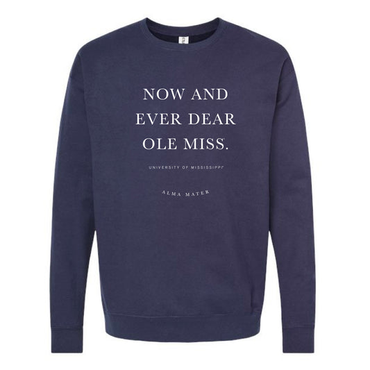 The Ole Miss Alma Mater | Navy Sweatshirt
