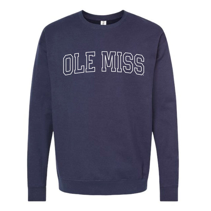 The Ole Miss Arch Outline | Navy Sweatshirt