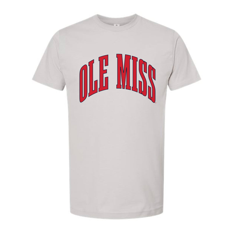 The Big Ole Miss Arch | Light Silver Tee