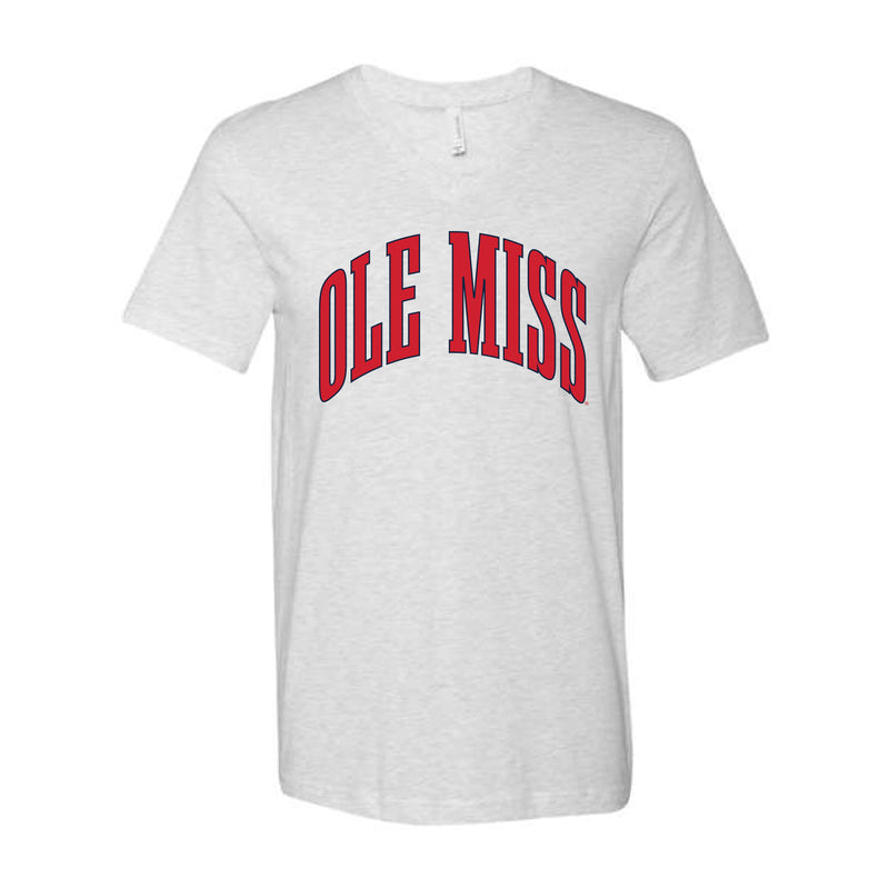 The Big Ole Miss Arch | Ash V-Neck Tee