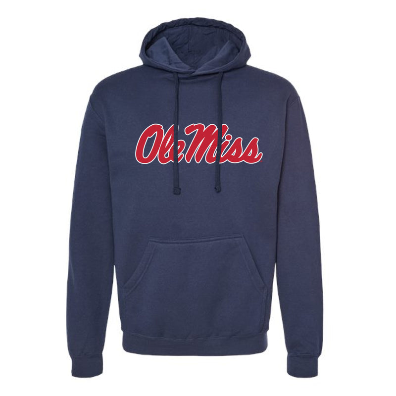 The Ole Miss Script Logo | Navy Hoodie