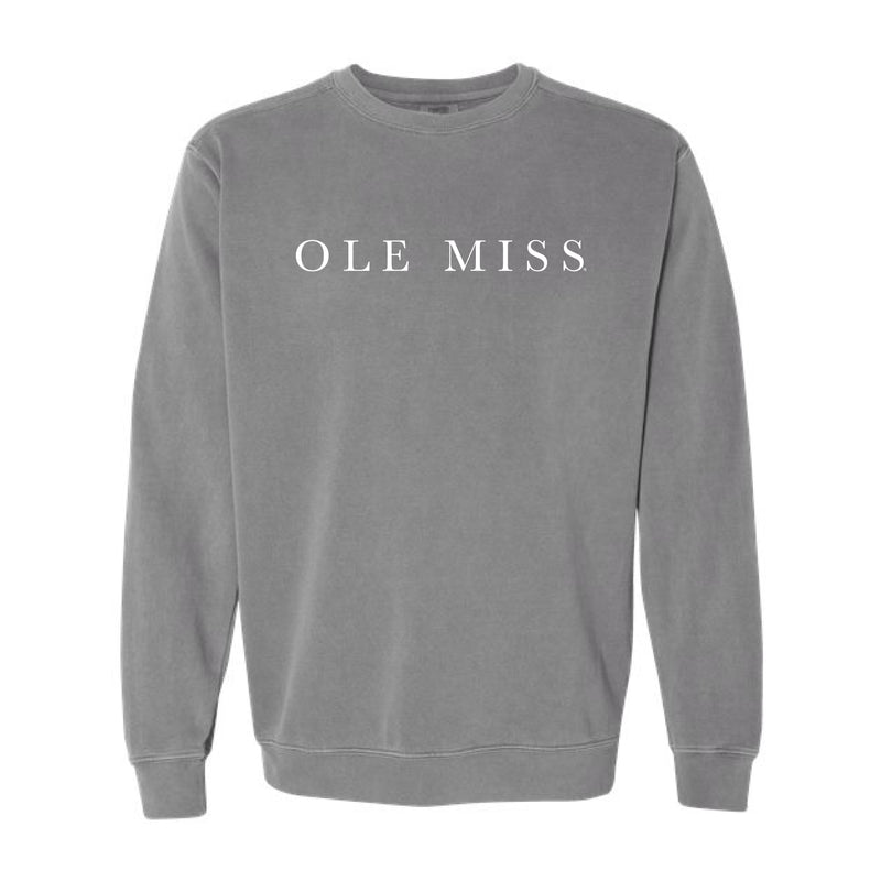 The Ole Miss Serif | Grey Sweatshirt