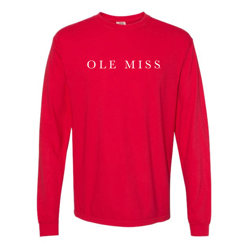 The Ole Miss Serif | Red Long Sleeve