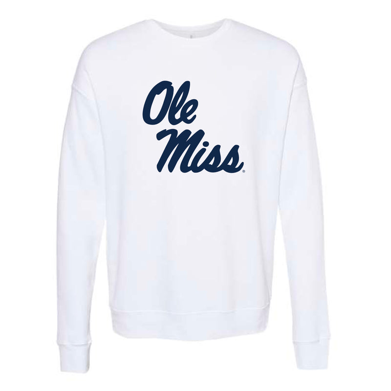 The Ole Miss Stacked | White Sweatshirt