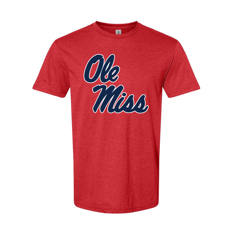 The Ole Miss Stacked | Red Mist Tee