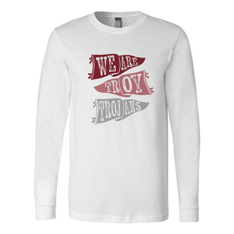The Ole Troy Flags | White Long Sleeve