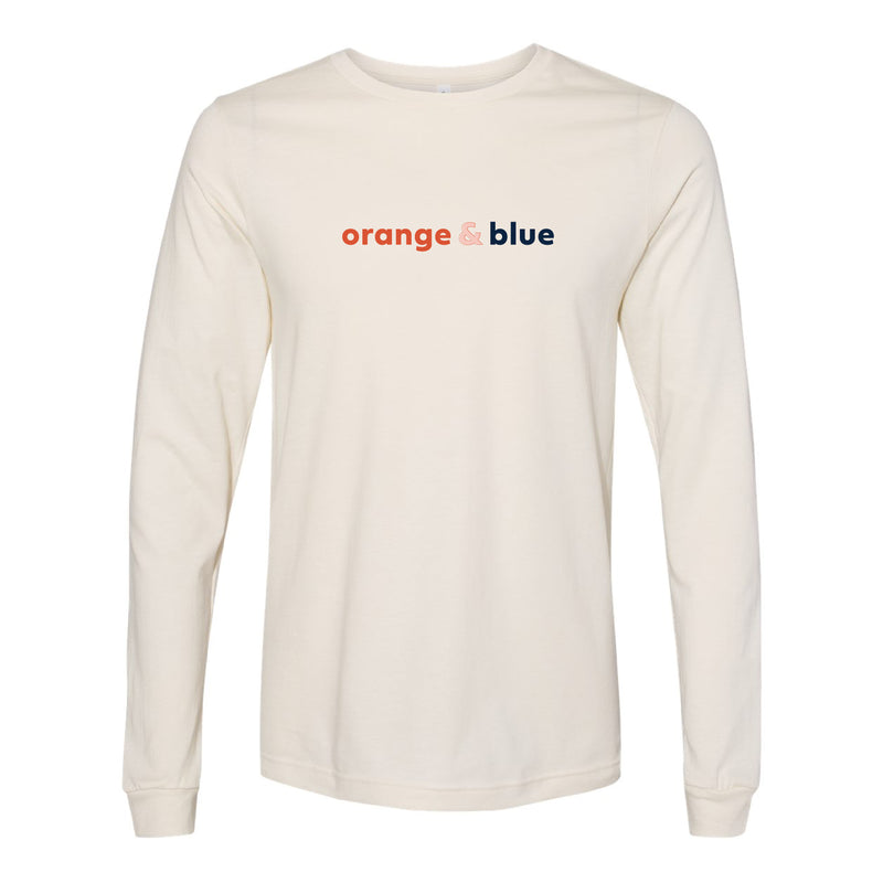 The Orange & Blue | Natural Long Sleeve