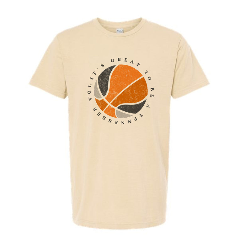 The Orange & Grey Basketball | Ivory Tee