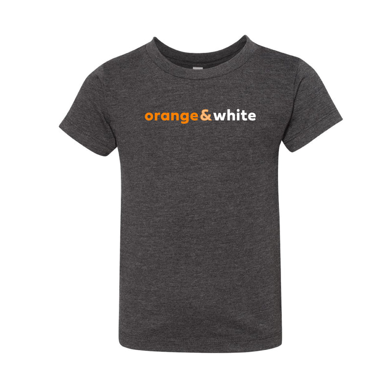 The Orange & White | Toddler Dark Grey Heather Tee