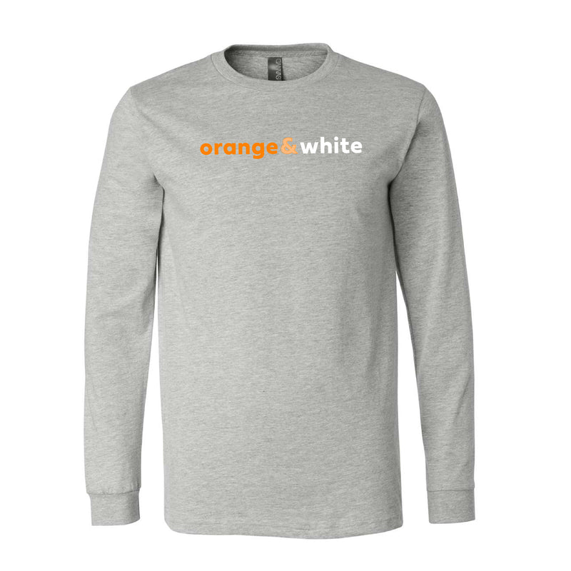 The Orange & White | Athletic Heather Long Sleeve