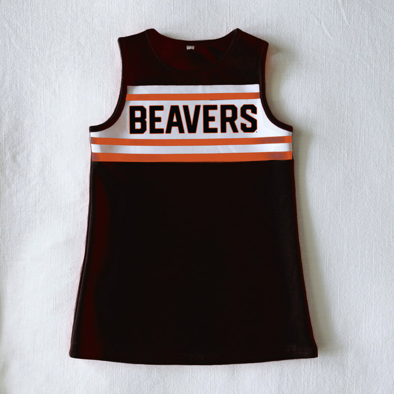 The Oregon State University | Black Striped Dress