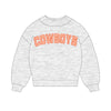 The Mallory Mockneck Oklahoma State Gingham | Ash