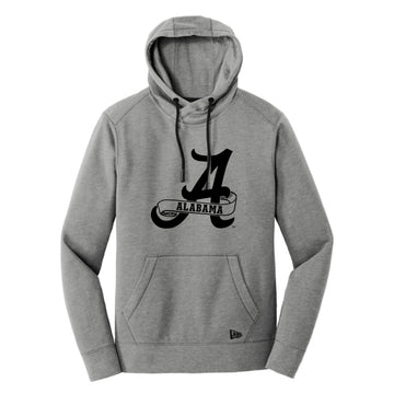 The Old School Alabama A | Shadow Grey Heather Hoodie