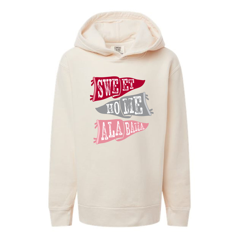 The Ole Alabama Flags | Youth Ivory Hoodie