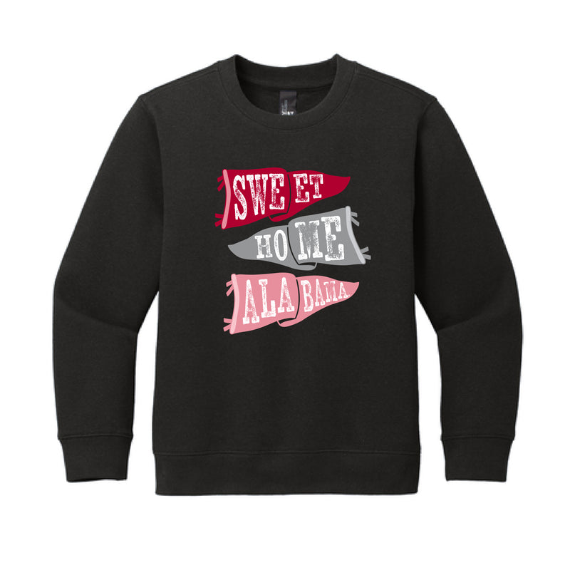 The Ole Alabama Flags | Youth Black Sweatshirt