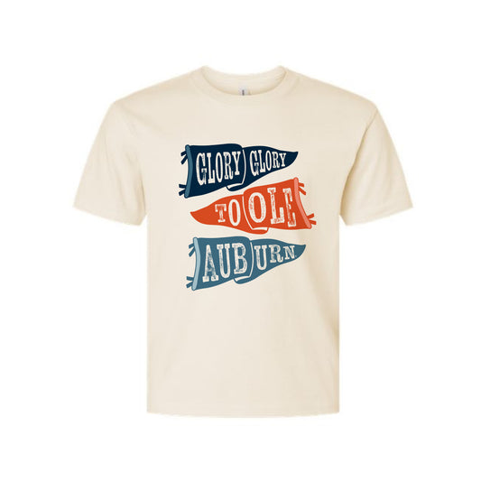 The Ole Auburn Flags | Youth Natural Tee