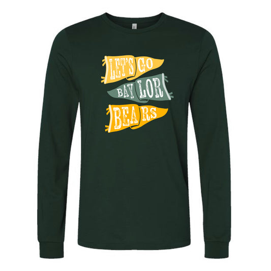 The Ole Baylor Flags | Forest Long Sleeve