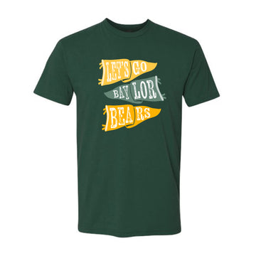 The Ole Baylor Flags | Forest Green Tee