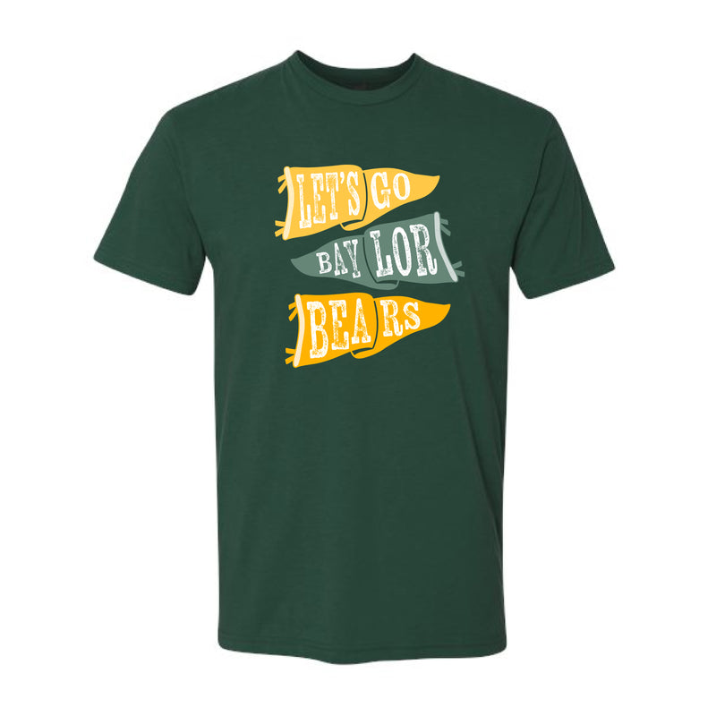 The Ole Baylor Flags | Forest Green Tee