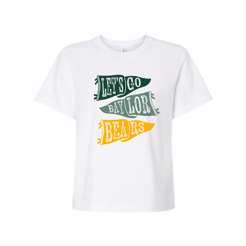 The Ole Baylor Flags | White Tee