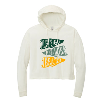 The Ole Baylor Flags | Natural Midi Long Sleeve Hoodie