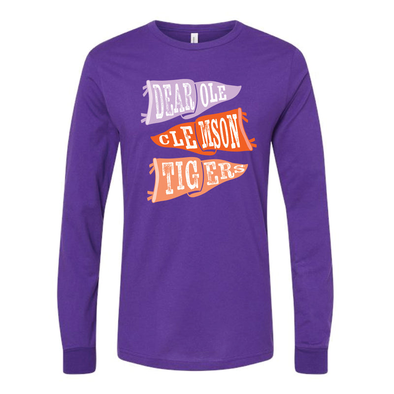The Ole Clemson Flags | Team Purple Long Sleeve Tee