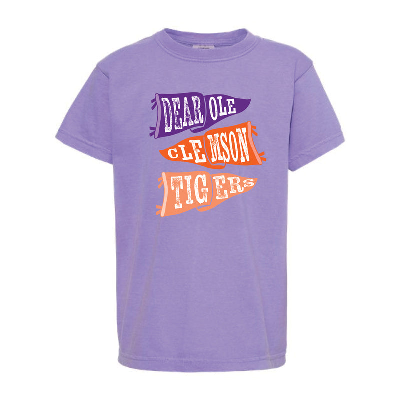 The Ole Clemson Flags | Youth Violet Tee