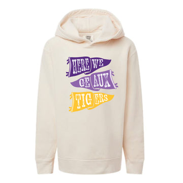 The Ole LSU Flags | Youth Ivory Hoodie