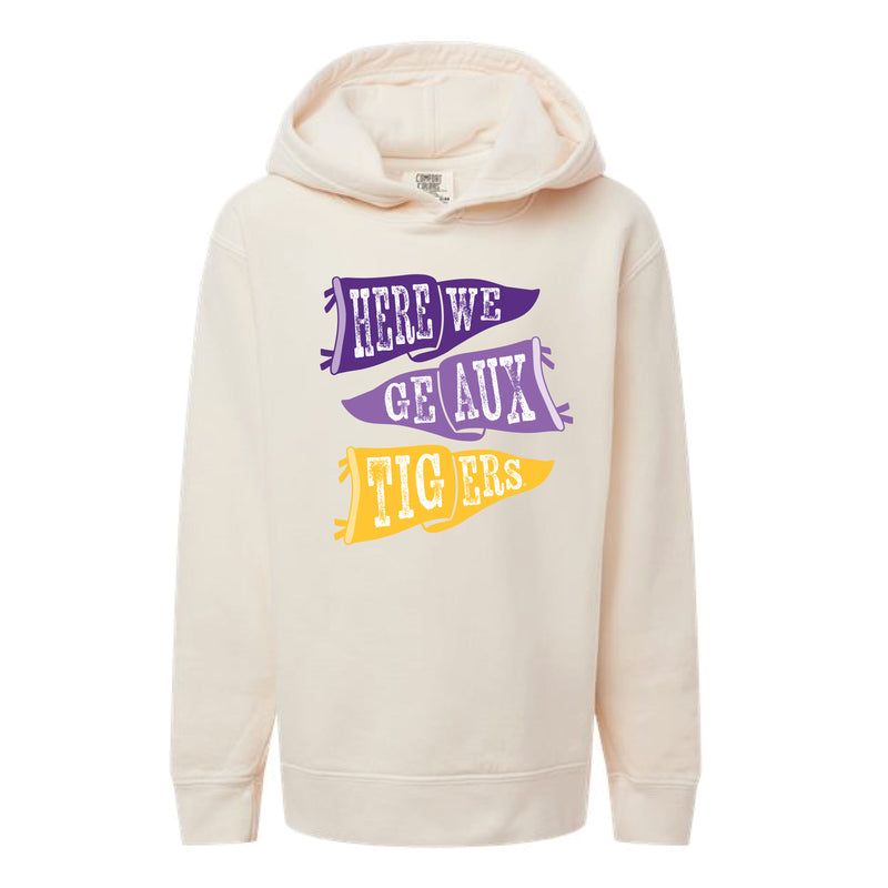 The Ole LSU Flags | Youth Ivory Hoodie