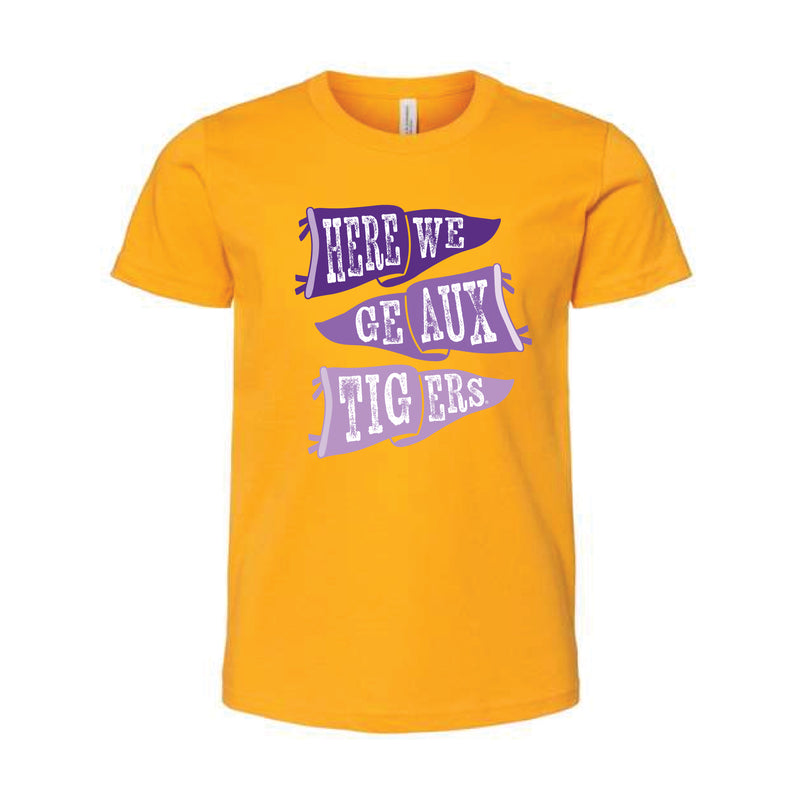 The Ole LSU Flags | Youth Gold Tee
