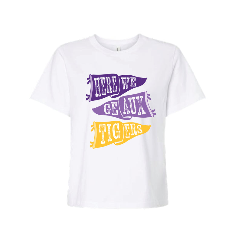 The Ole LSU Flags | White Tee
