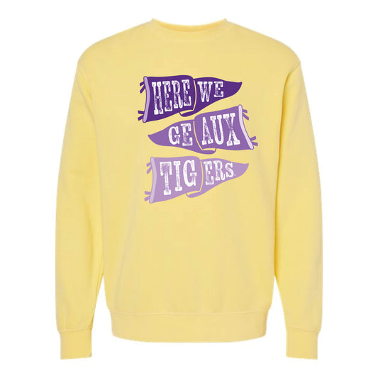 The Ole LSU Flags | Pigment Yellow Sweatshirt