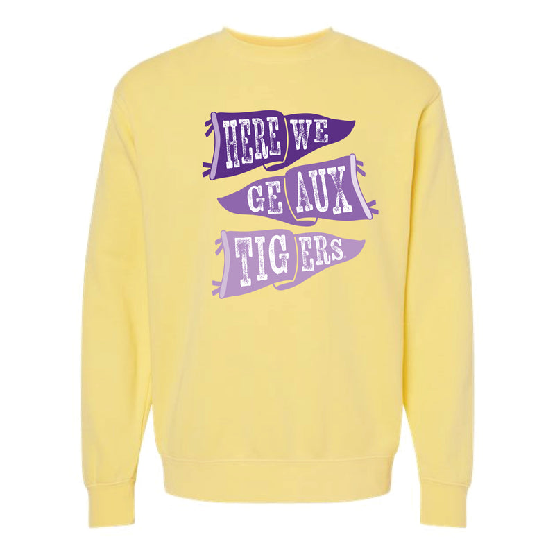 The Ole LSU Flags | Pigment Yellow Sweatshirt