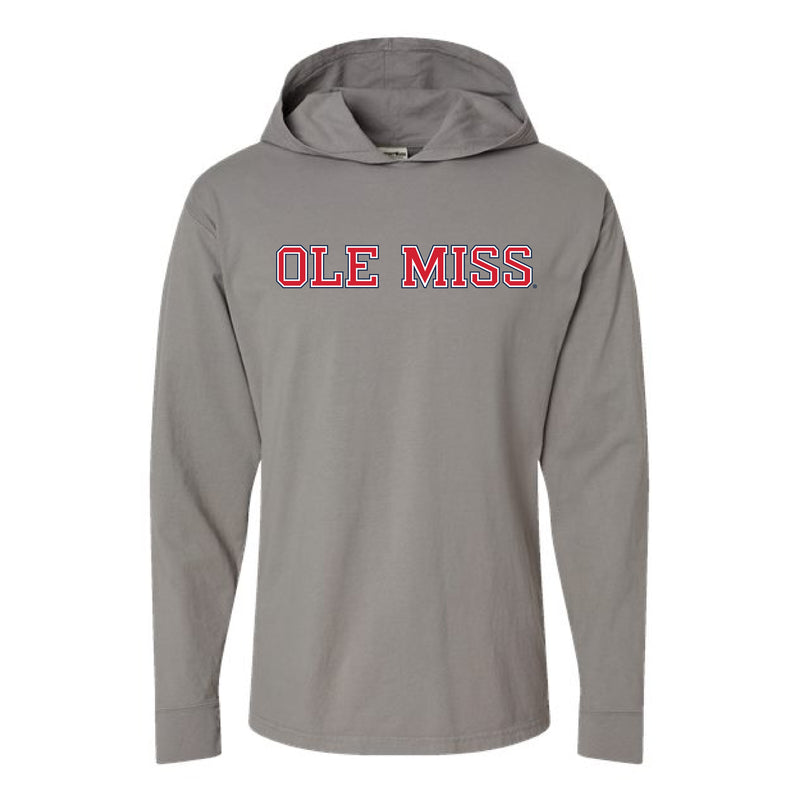 The Ole Miss Block Logo | Concrete Grey Hoodie