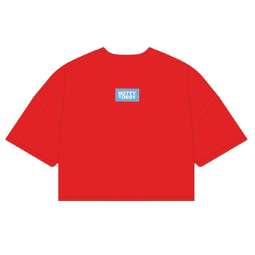 The Kristen Airy Tee Hotty Toddy Woven Label | Bright Red