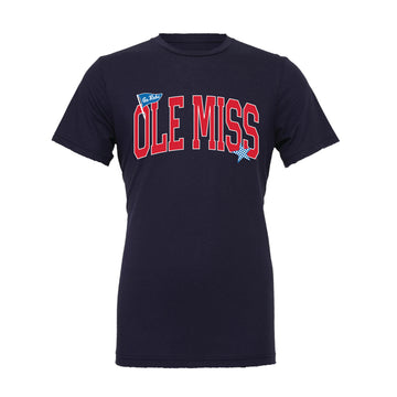 The Ole Miss Pennant Star | Adult Navy Tee