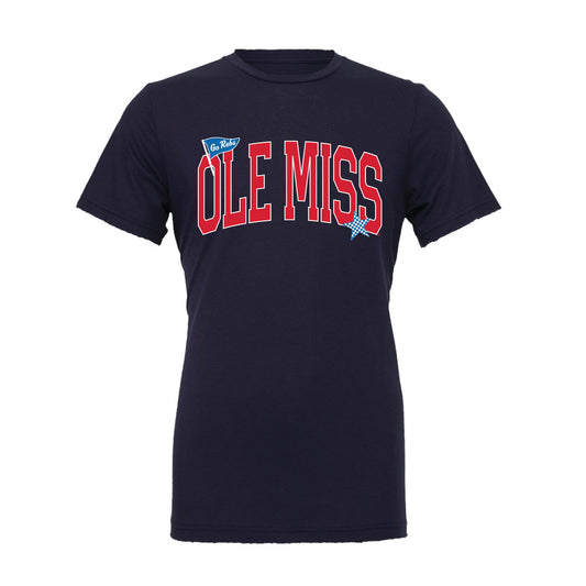 The Ole Miss Pennant Star | Adult Navy Tee