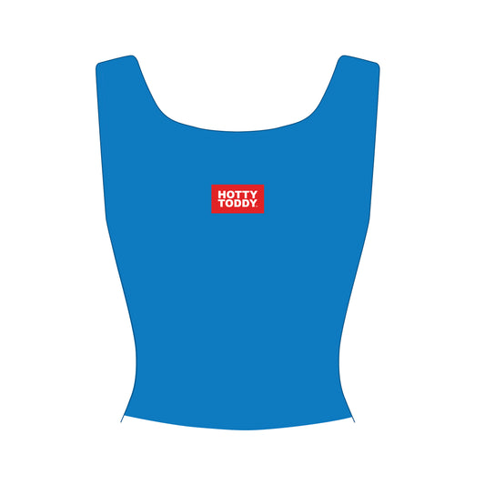 The Alli Ribbed Tank Hotty Toddy Woven Label | Powder Blue