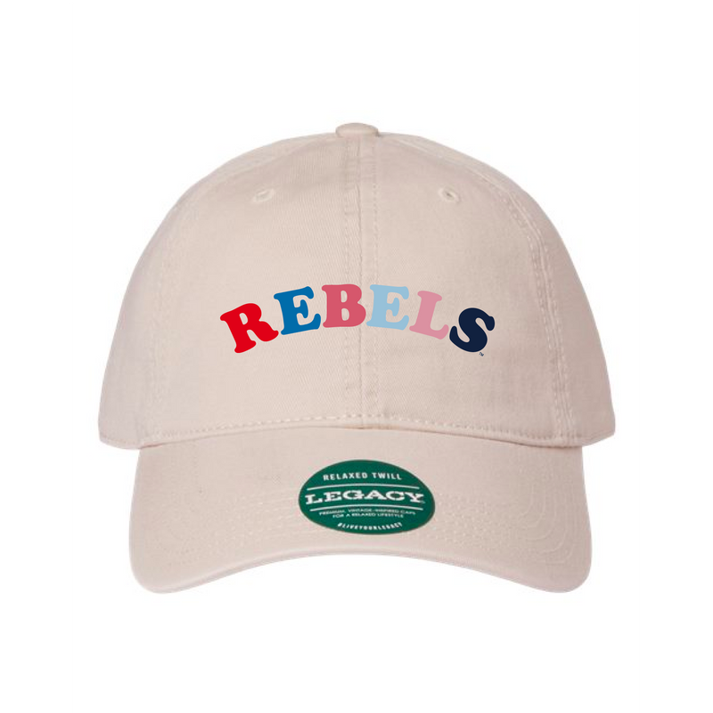 The Ole Miss Rainbow Embroidered | Stone Legacy Dad Hat
