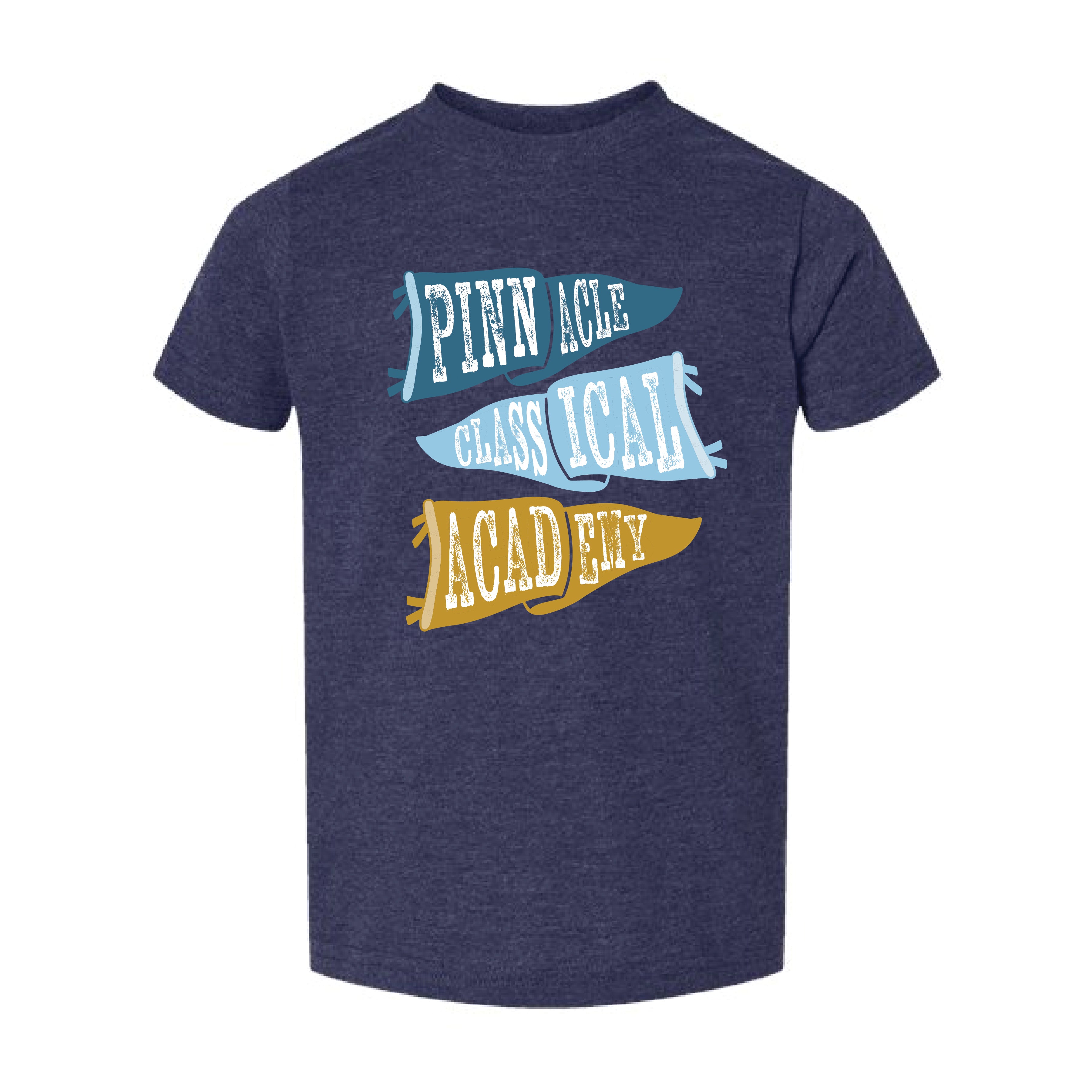 The Ole PCA Flags | Toddler Vintage Navy Tee – Scarlet & Gold