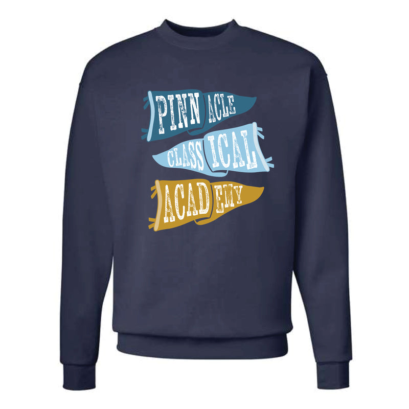 The Ole PCA Flags | Adult Navy Crewneck Sweatshirt