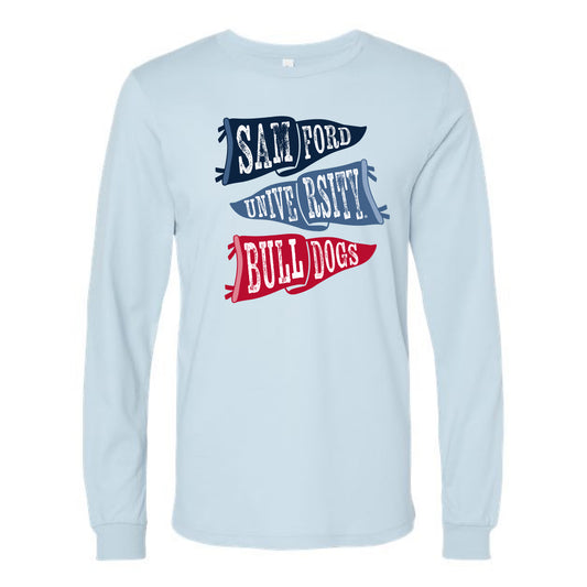 The Ole Samford Flags | Baby Blue Long Sleeve