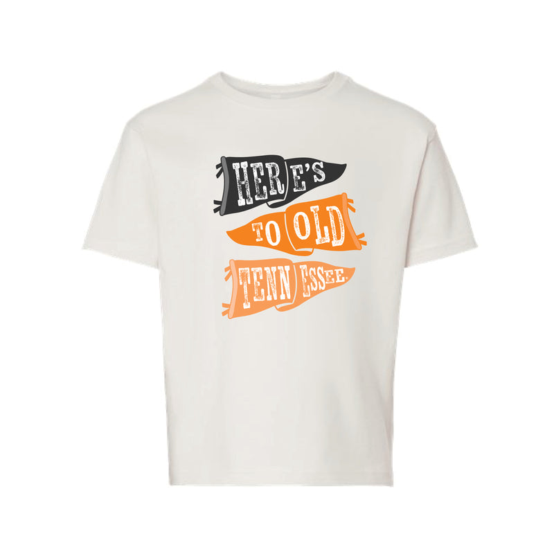 The Ole Tennessee Flags | Youth Vintage White Tee